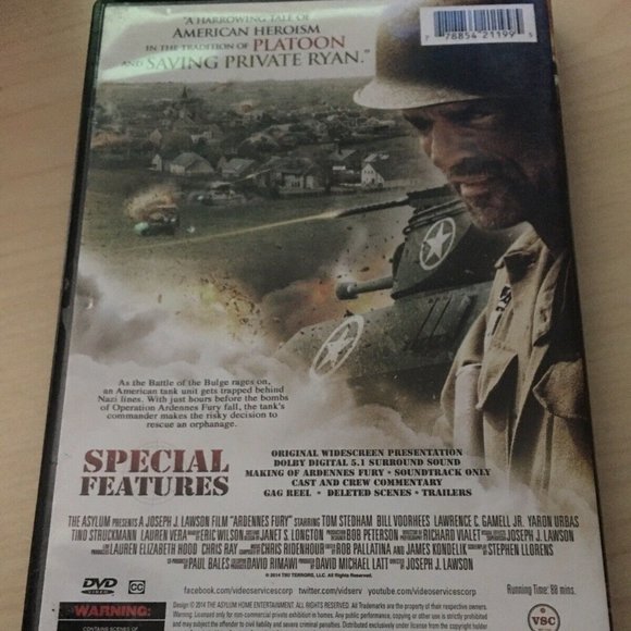 ARDENNES FURY – BASED ON TRUE EVENTS- DVD - Picture 2 of 2